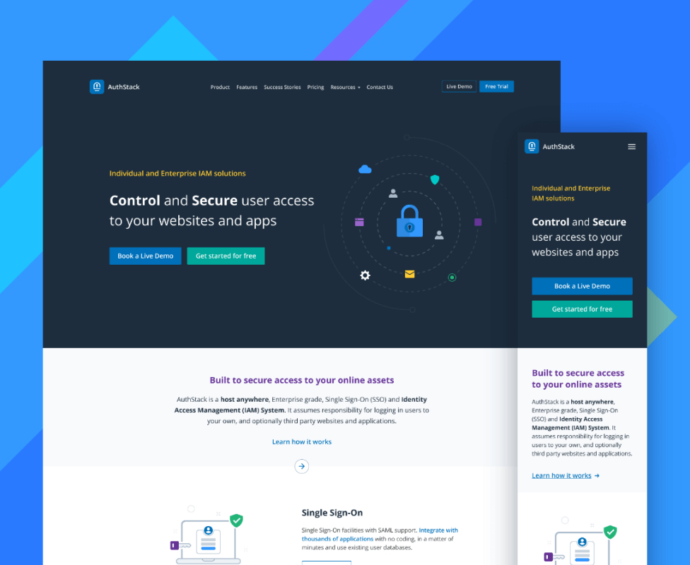 Enterprise identity and access management platform interface for secure user authentication and authorization